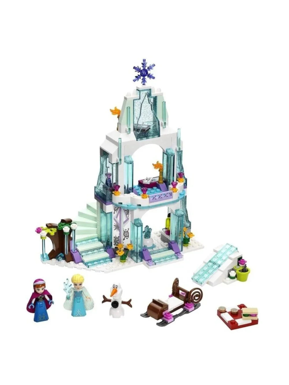 Lego Disney Princess Elsa's Sparkling Ice Castle 41062 Complete + Instructions